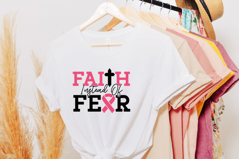 Faith Instead of Fear, Breast Cancer SVG SVG CraftLabSVG 