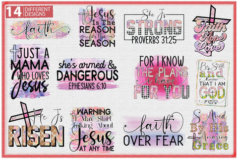 Faith & Jesus Sublimation Bundle Sublimation Creativeart88 