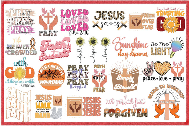 Faith& Jesus Sublimation Bundle Sublimation Creativeart88 