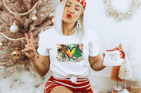 Faith Love Christmas Sublimation Sublimation Jagonath Roy 