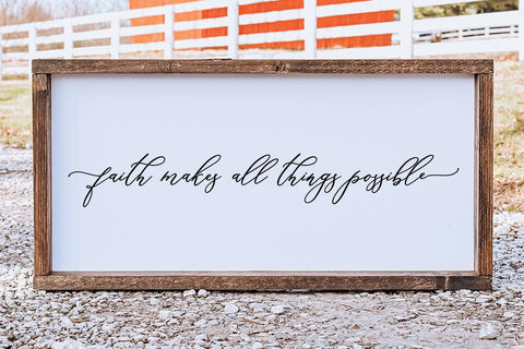 Faith Makes All Things Possible SVG Design | Stencil SVG Ikonart Design Shop 