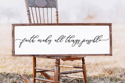 Faith Makes All Things Possible SVG Design | Stencil SVG Ikonart Design Shop 