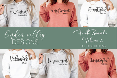 Faith Mini Bundle Volume 2|Religious Sayings |Scripture|Tshirt Bundle|Scripture Definitions SVG Linden Valley Designs 