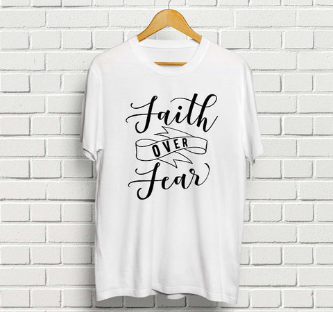Faith over Fear | Christian Cut file SVG TheBlackCatPrints 