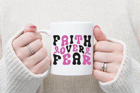 Faith over Fear SVG - Breast Cancer SVG SVG CraftLabSVG 