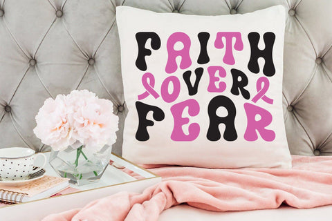 Faith over Fear SVG - Breast Cancer SVG SVG CraftLabSVG 