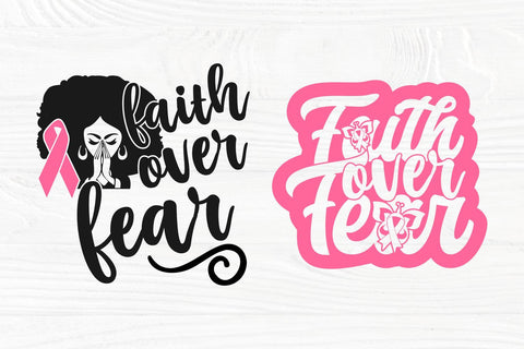 Faith Over Fear SVG Bundle, Breast Cancer Shirt SVG TonisArtStudio 