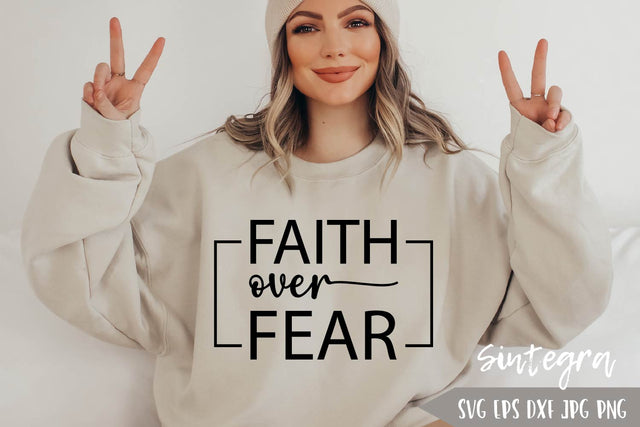 Faith Over Fear SVG Free For Commercial Use SVG Sintegra 