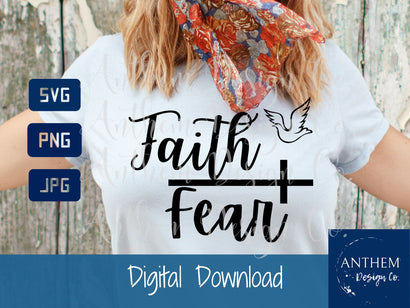 Faith over fear svg | scripture SVG | Christian svg | PNG JPEG SVG SVG Anthem Design Company 