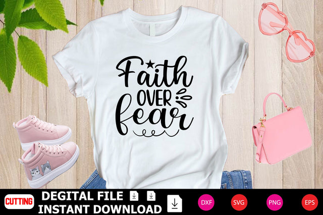 Faith over Fear SVG Shahin alam 