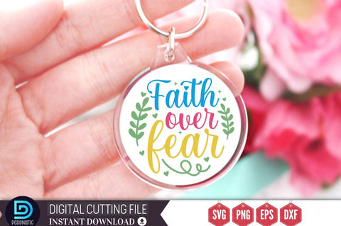 Faith over fear SVG SVG DESIGNISTIC 