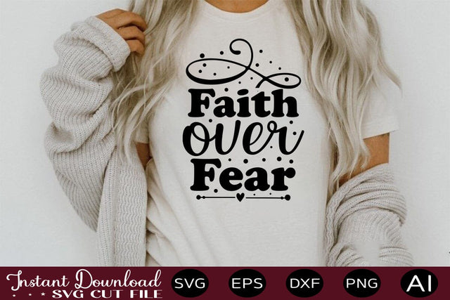 Faith Over Fear SVG SVG designmaster24 