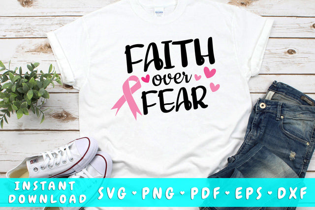 Faith Over Fear SVG SVG HappyDesignStudio 