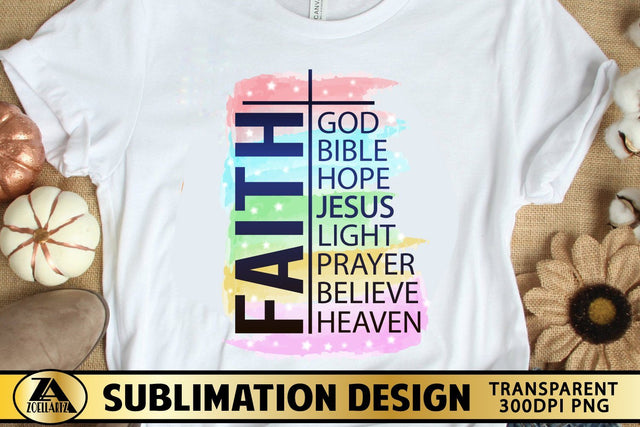 FAITH PNG Christian Sublimation Design JESUS PNG Bible Quote SVG zoellartz 