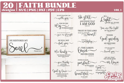 Faith Sign SVG Bundle | Religious Sign SVG Bundle SVG Carla C Designs 