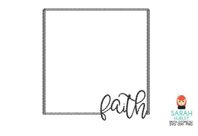 Faith Square Frame SVG Sarah Hurley 
