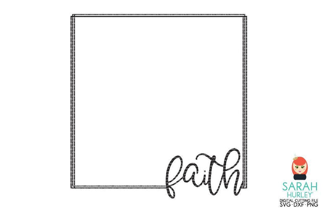 Faith Square Frame SVG Sarah Hurley 