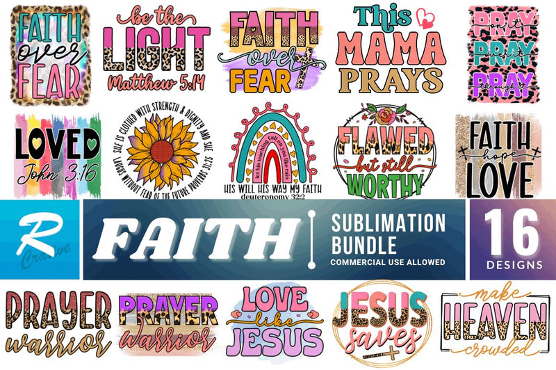 Faith Sublimation Bundle Sublimation Regulrcrative 