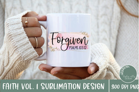 Faith Sublimation PNG Bundle-Bible Verse Sublimation PNG Bundle Volume 1 Sublimation Linden Valley Designs 