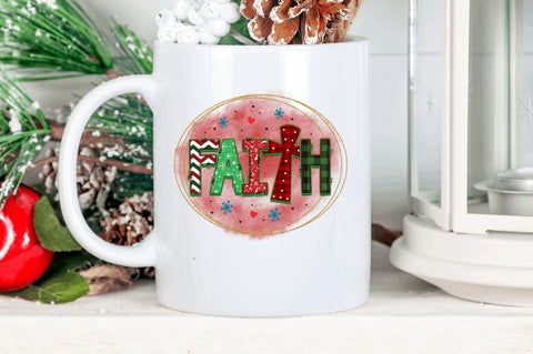 Faith Sublimation PNG, Sublimation Christmas Design Sublimation Regulrcrative 