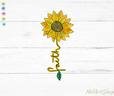 Faith Sublimation png, Sunflower png Sublimation _HelArtShop_ 