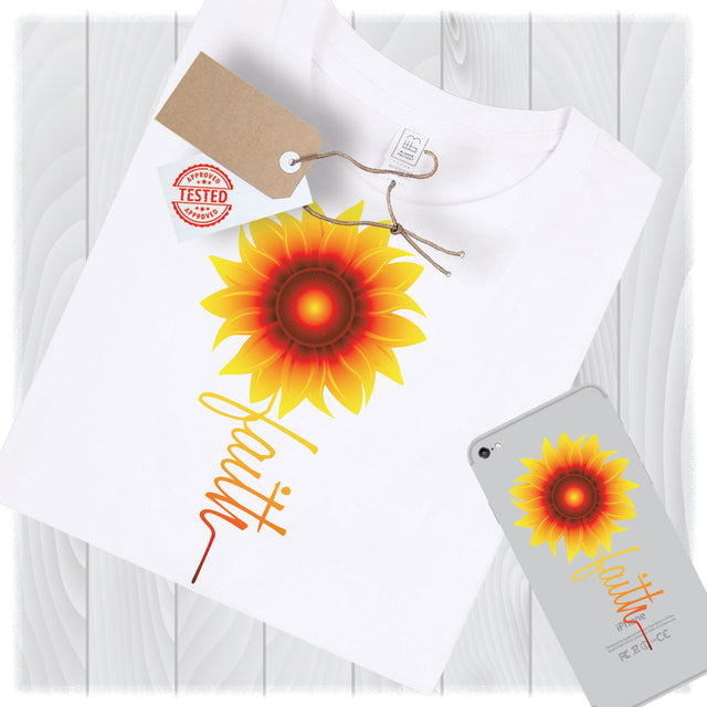 Faith Sunflower Svg files for Cricut Designs | Svg Sunflower Svg Cut File | Sunflower Clipart | Sunflower Png | Sunflower Clip Art SVG My Sew Cute Boutique 