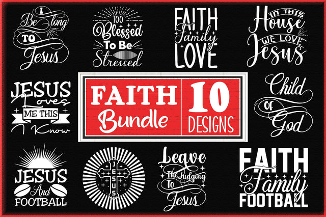 Faith SVG bundle 10 designs SVG Creativeart88 