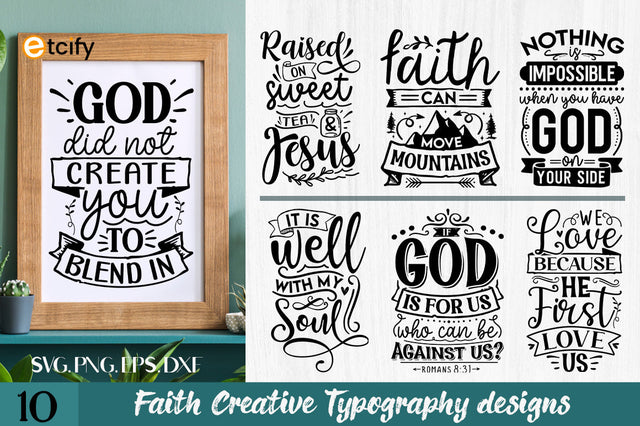 Faith Svg Bundle. Bible Verse Designs SVG etcify 