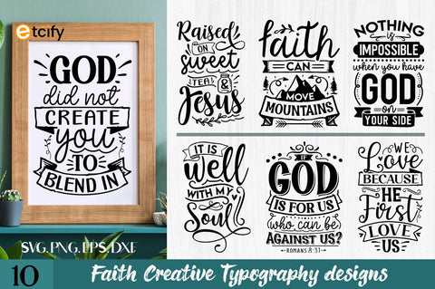 Faith Svg Bundle. Bible Verse Designs SVG etcify 