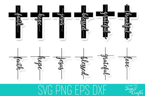 Faith SVG Bundle | Christian SVG Cut Files Bundle SVG Feya's Fonts and Crafts 