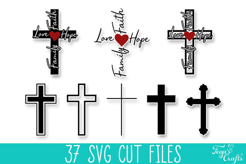 Faith SVG Bundle | Christian SVG Cut Files Bundle SVG Feya's Fonts and Crafts 