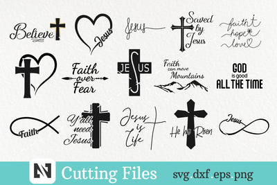 Faith Svg Bundle, Christian Svg, Jesus Svg, Religious Svg SVG Pinoyart Kreatib 