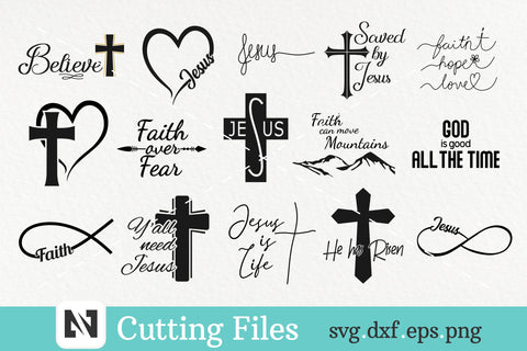 Faith Svg Bundle, Christian Svg, Jesus Svg, Religious Svg SVG Pinoyart Kreatib 