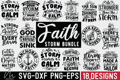 Faith svg Bundle, Faith storm t-shirt svg, Bible Verse, Christian t-shirt svg,Commercial use,Faith svg, Religious svg, Black and white files SVG Isabella Machell 
