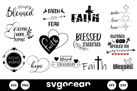 Faith Svg Bundle | Jesus Christ | Bible Quotes SVG SvgOcean 