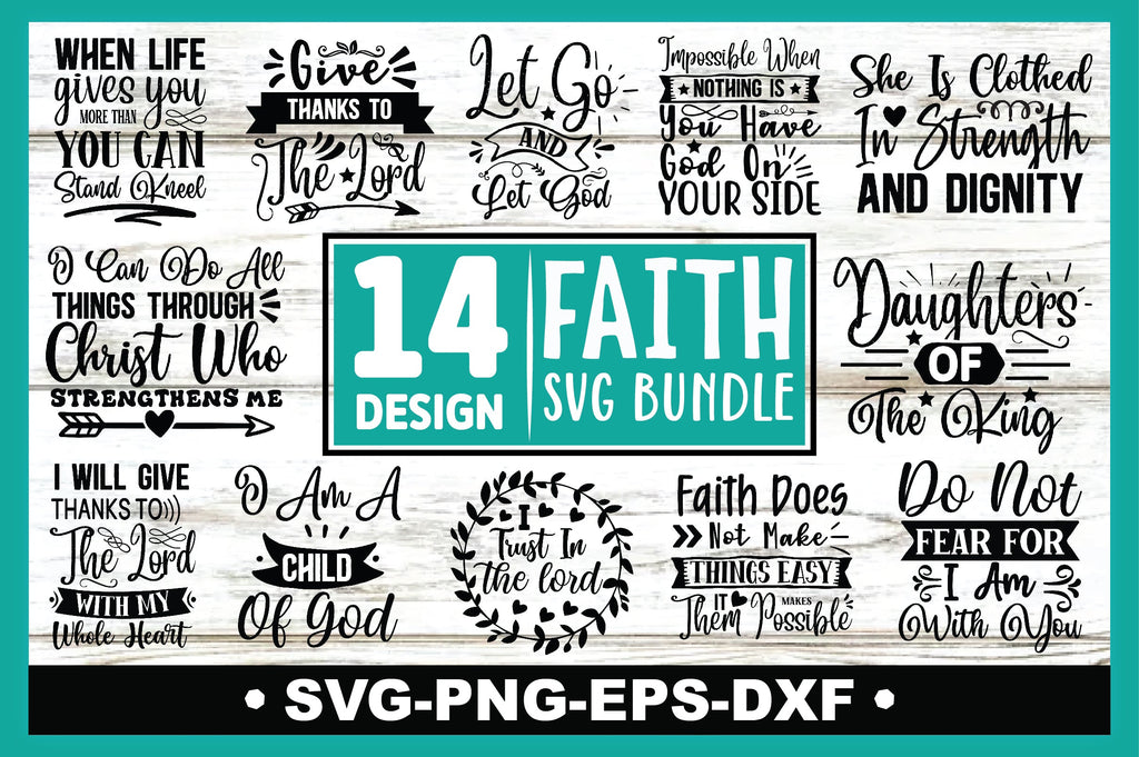 Faith SVG Bundle - So Fontsy