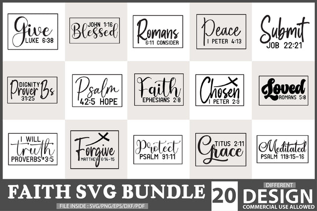 Faith Svg Bundle SVG Creativeart88 