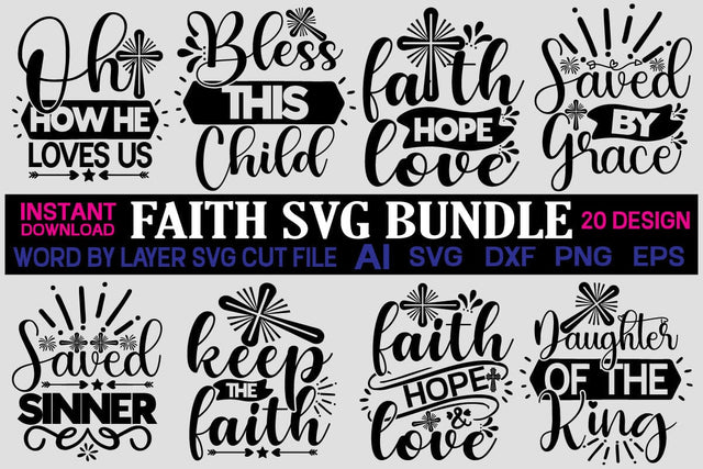 Faith svg bundle SVG designmaster24 