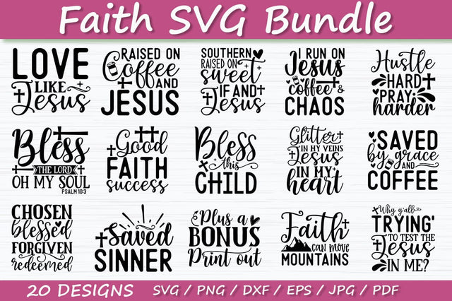 Faith SVG Bundle SVG etcify 