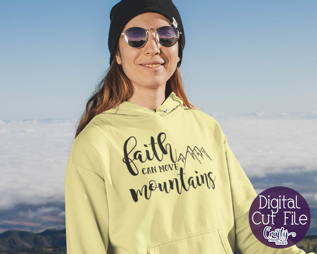 Faith Svg - Christian Svg - Faith Can Move Mountains SVG SVG Crafty Mama Studios 