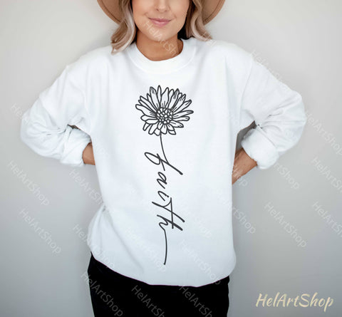 Faith SVG, Daisy SVG SVG _HelArtShop_ 