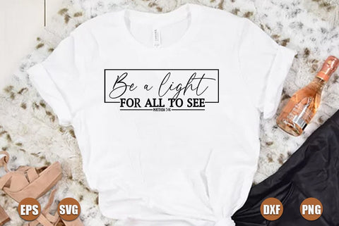 Faith SVG Design, Be a light for all to see SVG FiveStarCrafting 