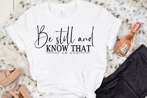 Faith SVG Design, Be still and know that i am god SVG FiveStarCrafting 
