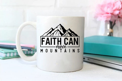 Faith SVG Design, Faith can move mountains SVG FiveStarCrafting 