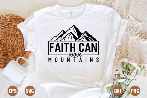 Faith SVG Design, Faith can move mountains SVG FiveStarCrafting 