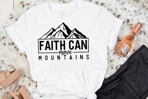 Faith SVG Design, Faith can move mountains SVG FiveStarCrafting 
