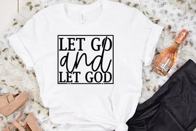 Faith SVG Design, Let go and let god SVG FiveStarCrafting 