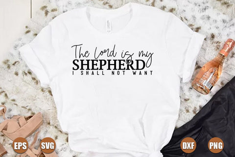 Faith SVG Design, The Lord is my shepherd i shall not want SVG FiveStarCrafting 