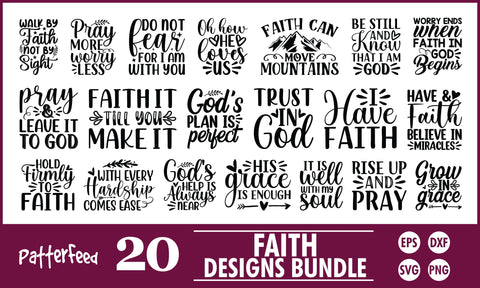 Faith SVG Designs Bundle SVG PatternFeed8 