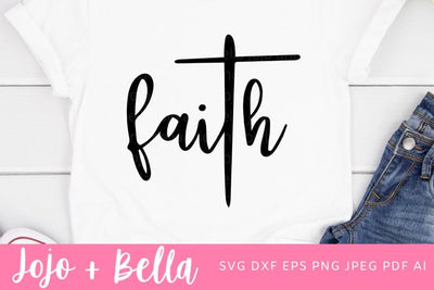 Faith Svg, Faith Dxf, Faith Printable, Face Iron On cut file, Faith Svg cut file, Cricut, Faith cut file, Christian Svg cut file, christian SVG Jojo&Bella 